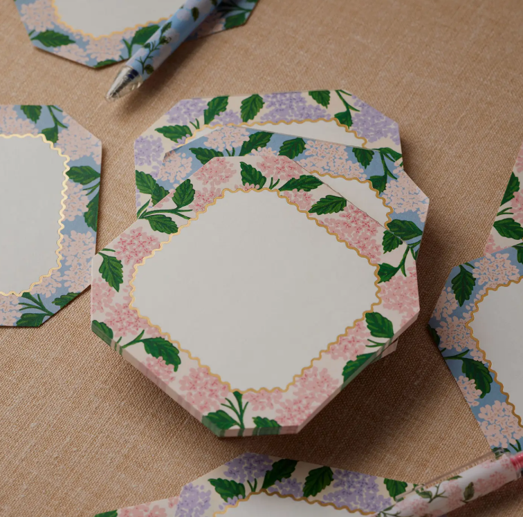 Hydrangea Mini Notepad Trio