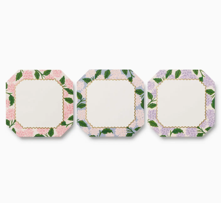 Hydrangea Mini Notepad Trio