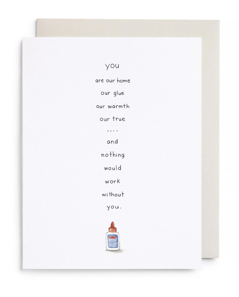 Glue Greeting Card
