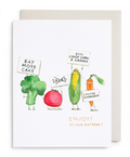 Veggie Strike Birthday Card