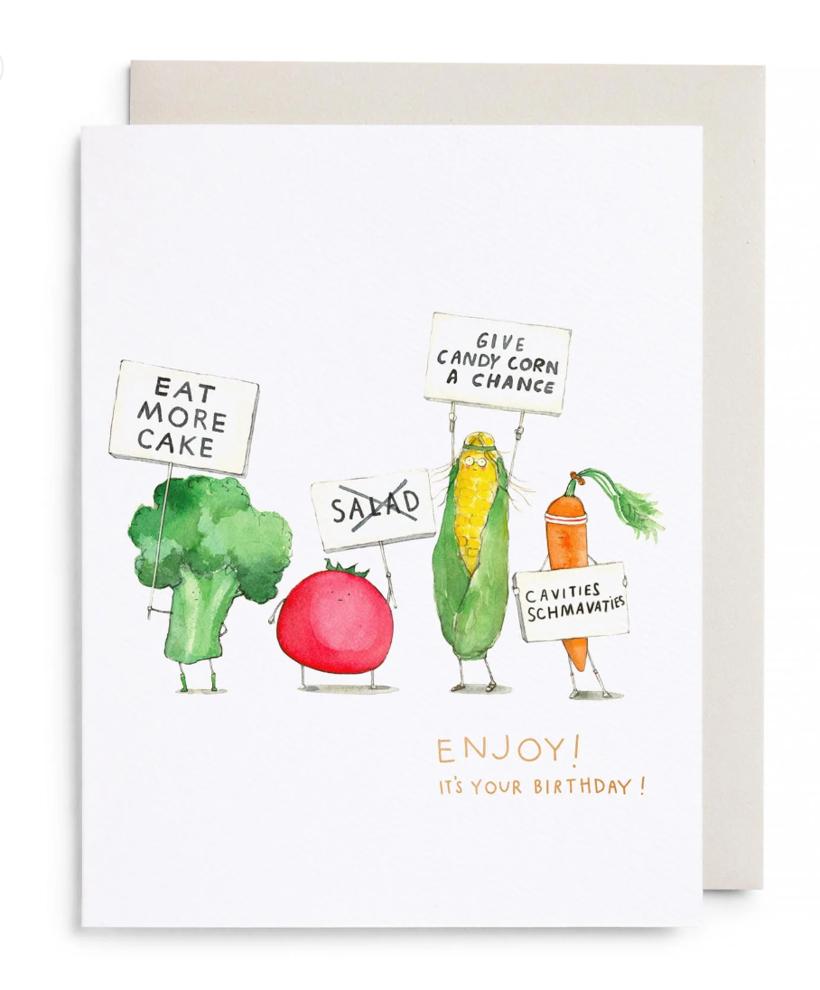 Veggie Strike Birthday Card