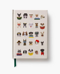 Studious Dogs Embroidered Journal