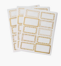 Gold Floral Multipurpose Labels