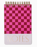 Large Chunky Notepad - Burgundy and Pink