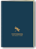 Rossi Softcover Stitched Bound Notebook - Dragonfly