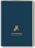 Rossi Softcover Stitched Bound Notebook - Owl