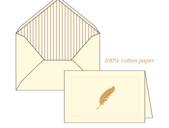 Classica Italiana Leaf Note Cards