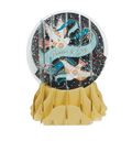 Peace Doves Snow Globe Greeting Card
