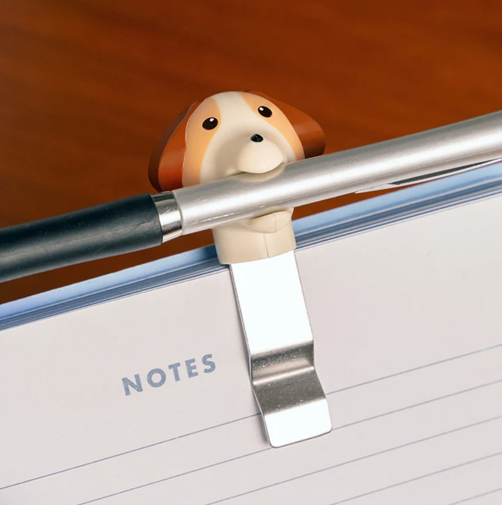 Pen Pup Book Clip and Pen Holder