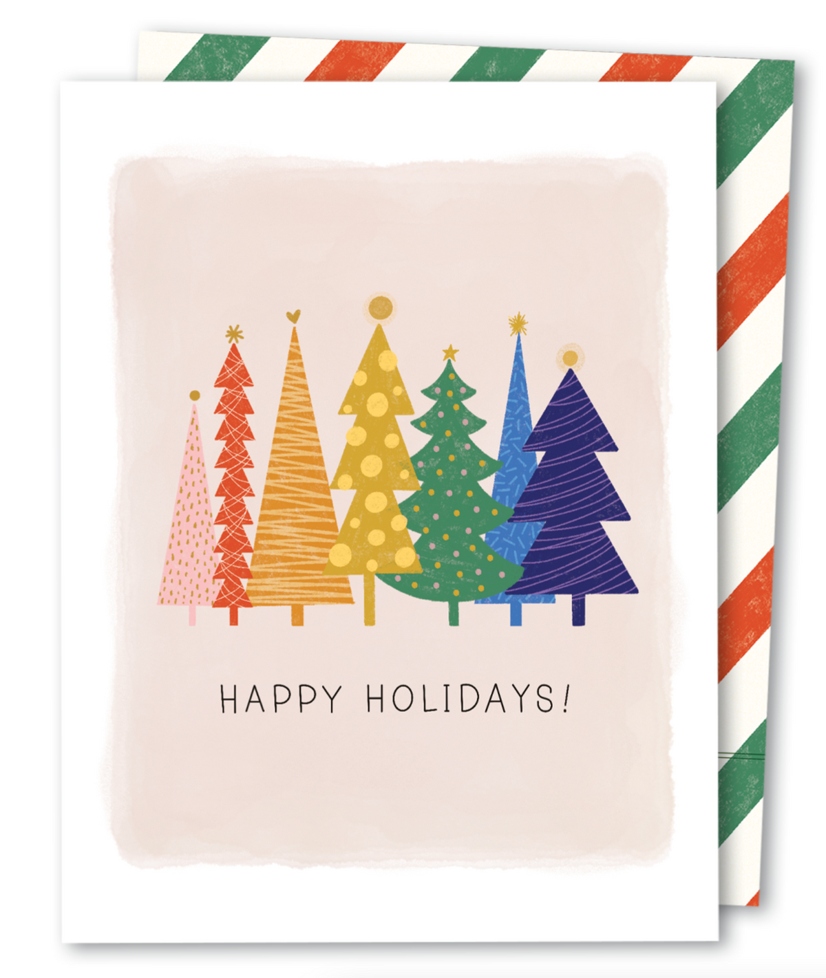 Rainbow Happy Holidays Card