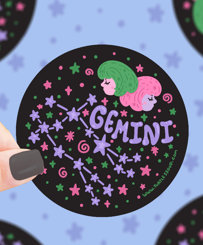 Constellation Zodiac Holographic Sticker