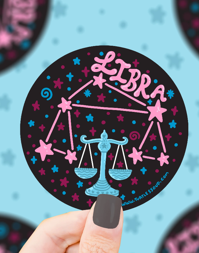 Constellation Zodiac Holographic Sticker