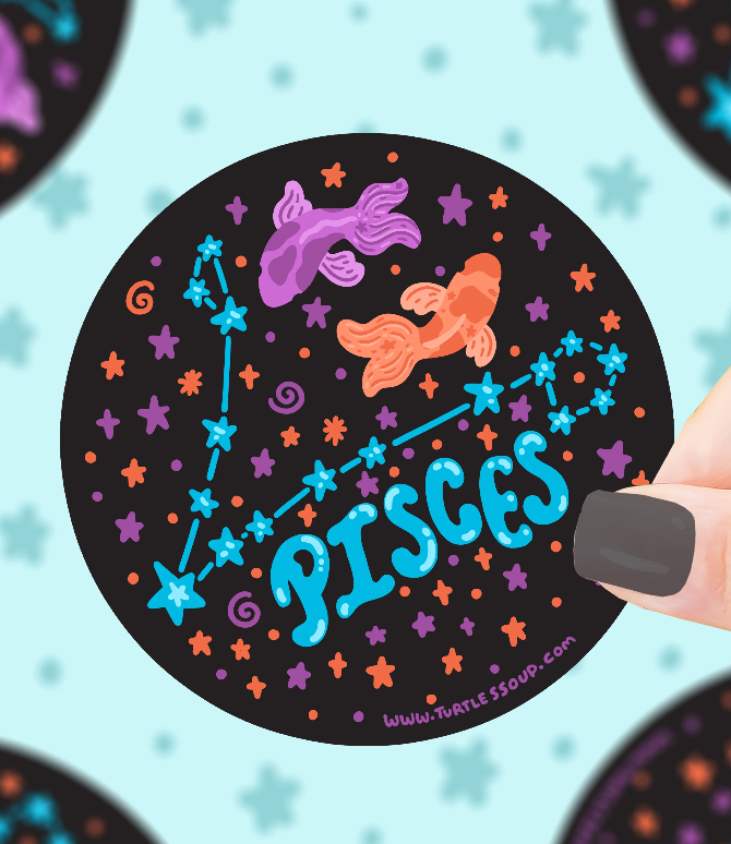Constellation Zodiac Holographic Sticker