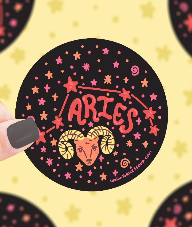 Constellation Zodiac Holographic Sticker