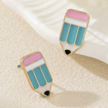 Pencil Stud Earrings
