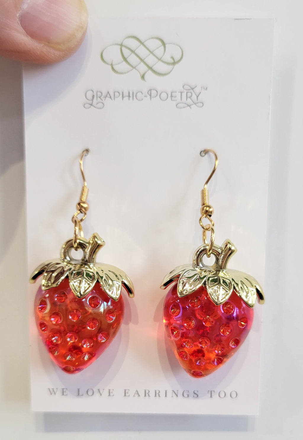 Strawberry Dangle Earrings