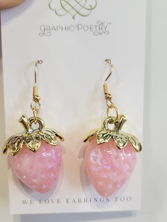 Strawberry Dangle Earrings