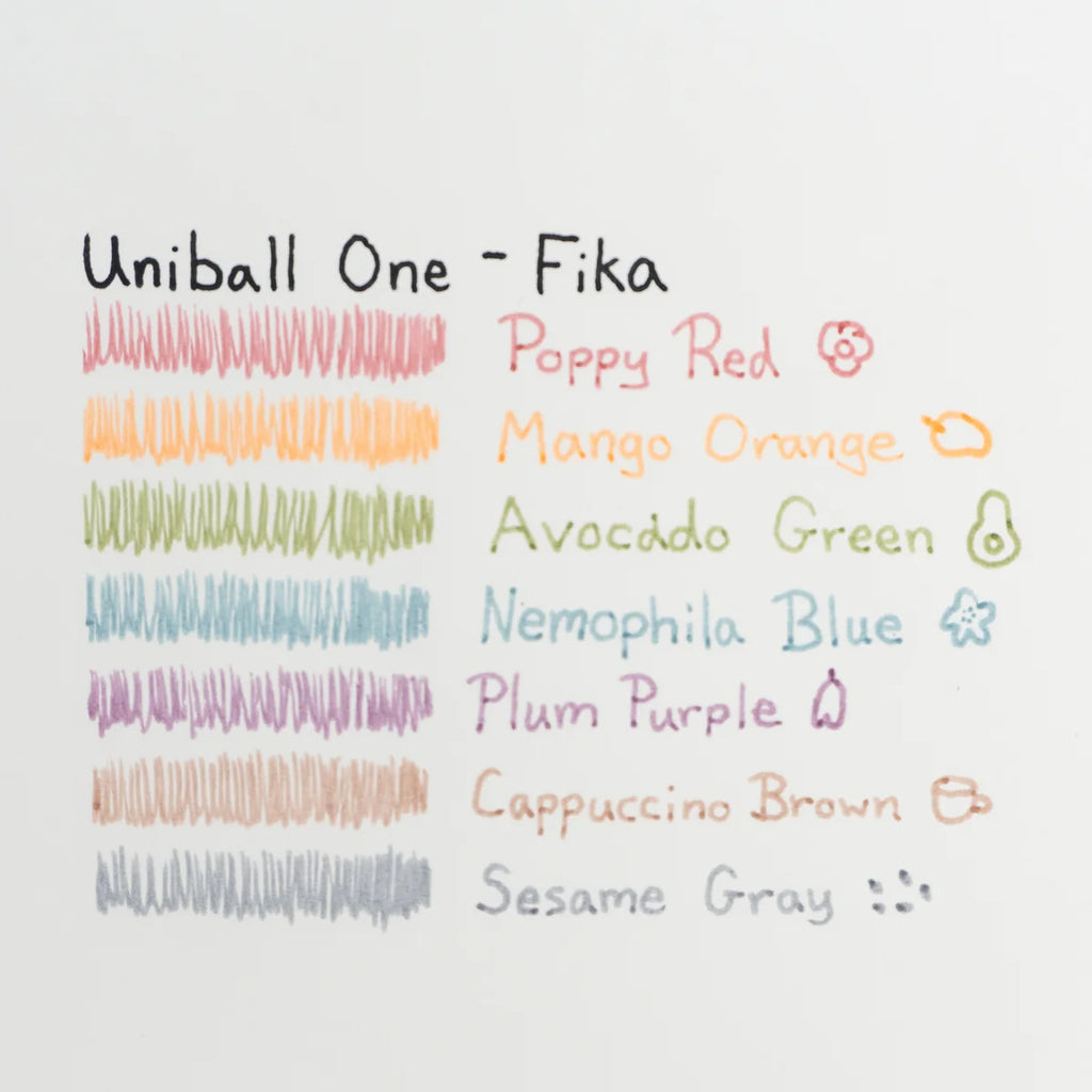 uni-ball One Gel Pen .38mm Limited Edition Fika Colors