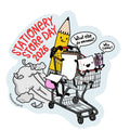The Paper People Go Shopping Sticker SSD 2026