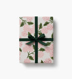 Pink Hydrangea Wrapping Paper - Continuous Roll
