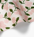 Pink Hydrangea Wrapping Paper - Continuous Roll