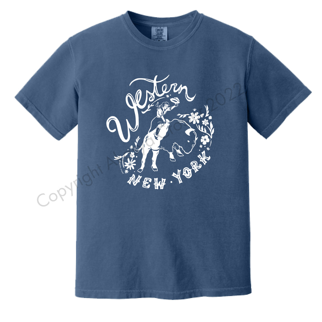 Western NY T-shirt (Blue)