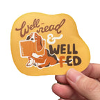Well Read and Well Fed - Beagle Dog Sticker