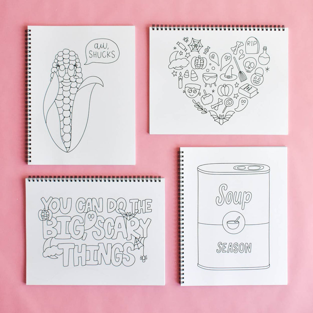 Fall Coloring Book | Halloween and Ghosts