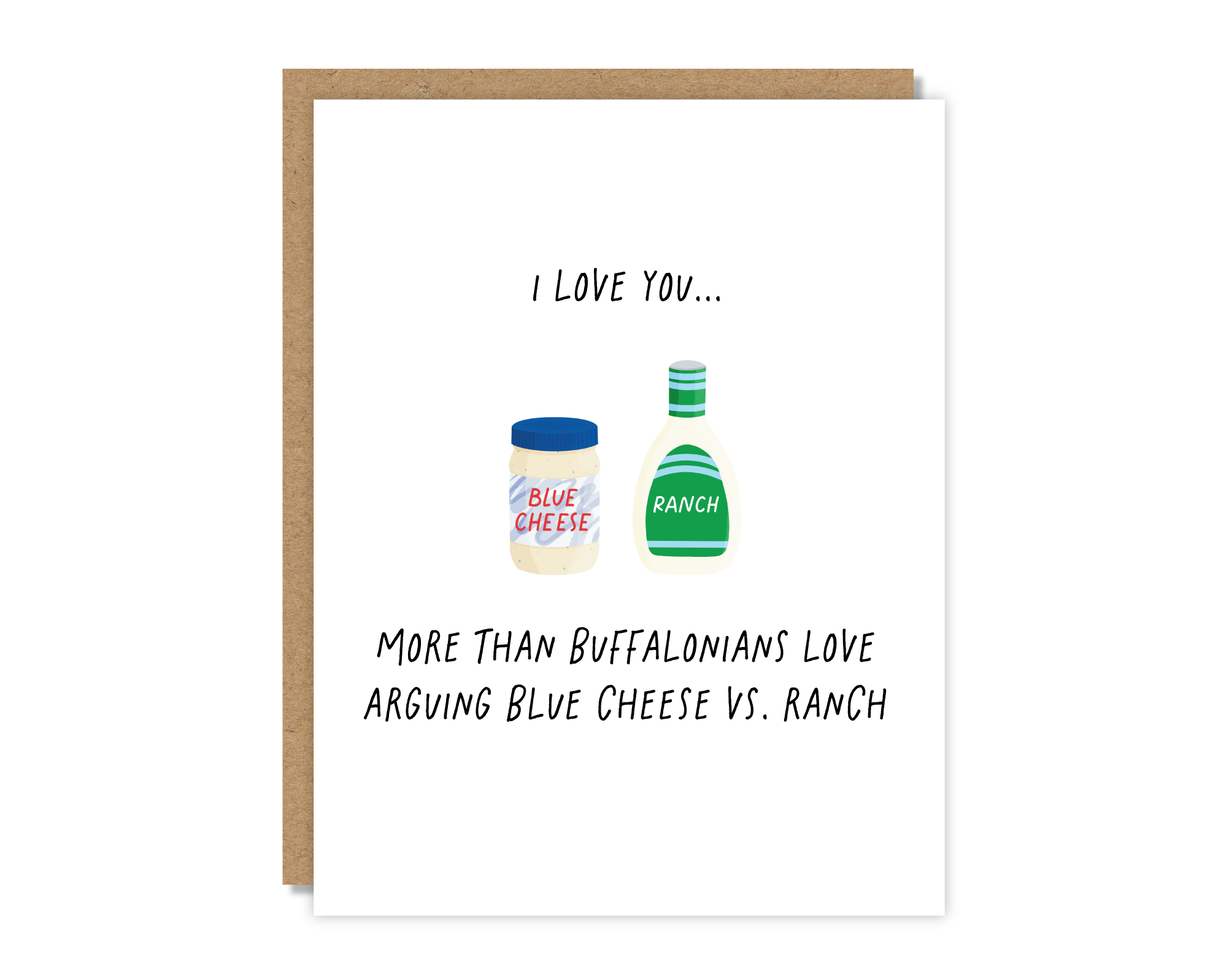 Blue Cheese Vs. Ranch Card