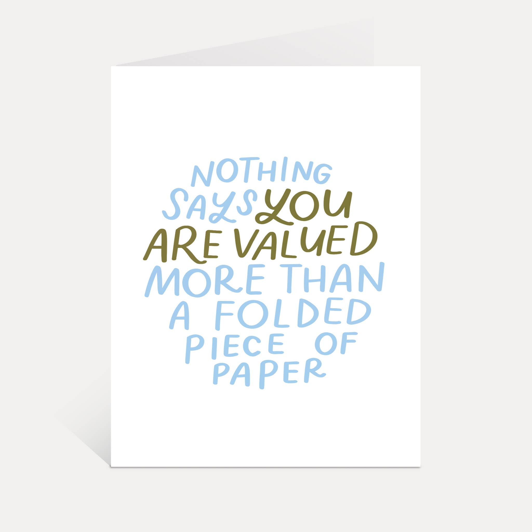 Folded Piece Of Paper Thank You