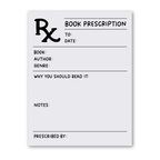 Book Prescription Notepad | Reading Stationery