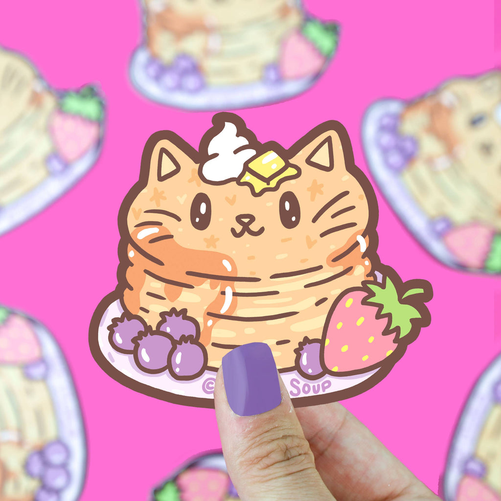 Pancake Kitty Breakfast Sticker