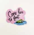 Farty Froggy Glitter Sticker