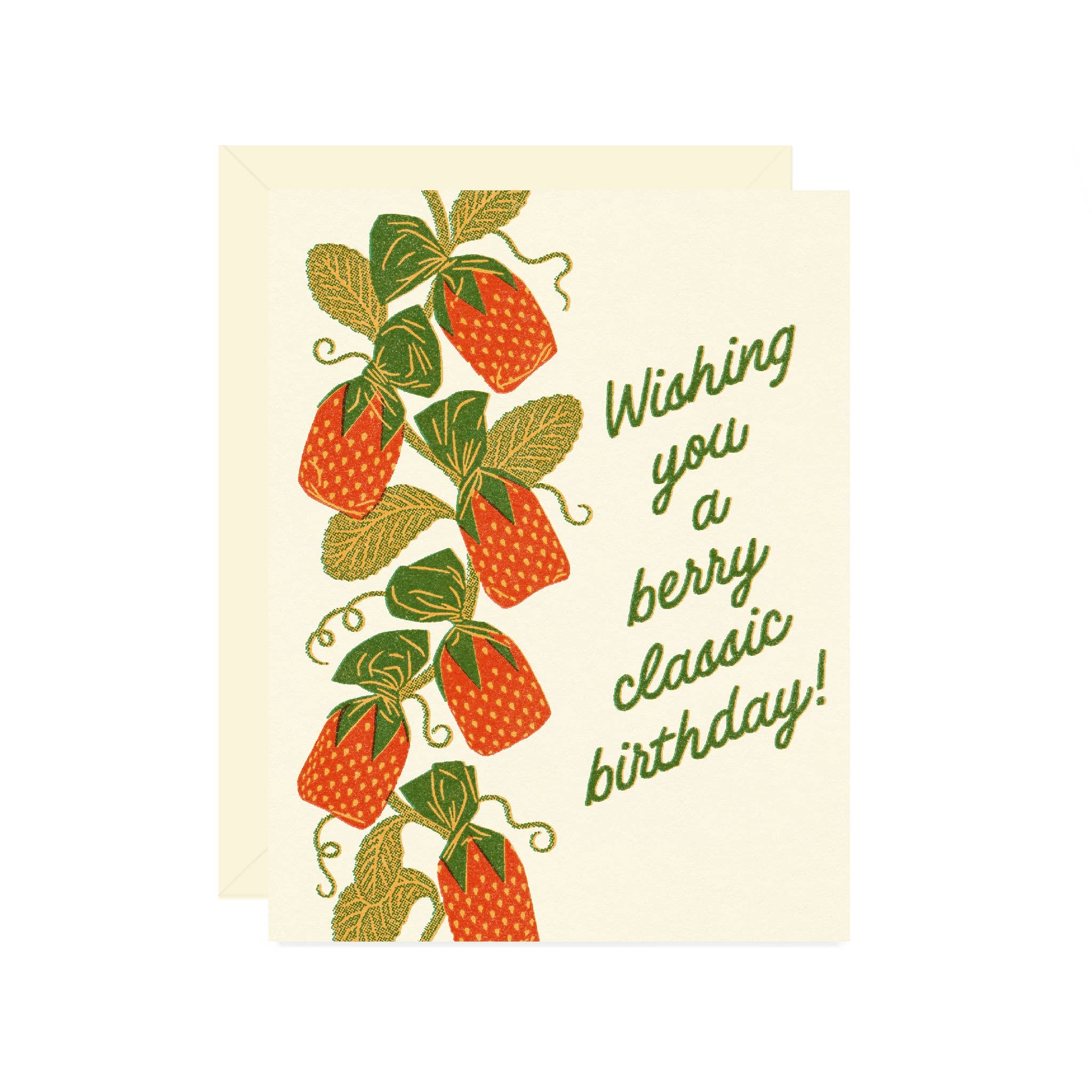 Classic Strawberry Candy Birthday Card