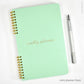 Perpetual weekly planner- Mint