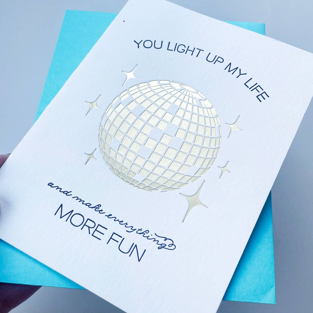 Light Up My Life - Love Friendship and Valentine Anniversary Day Card
