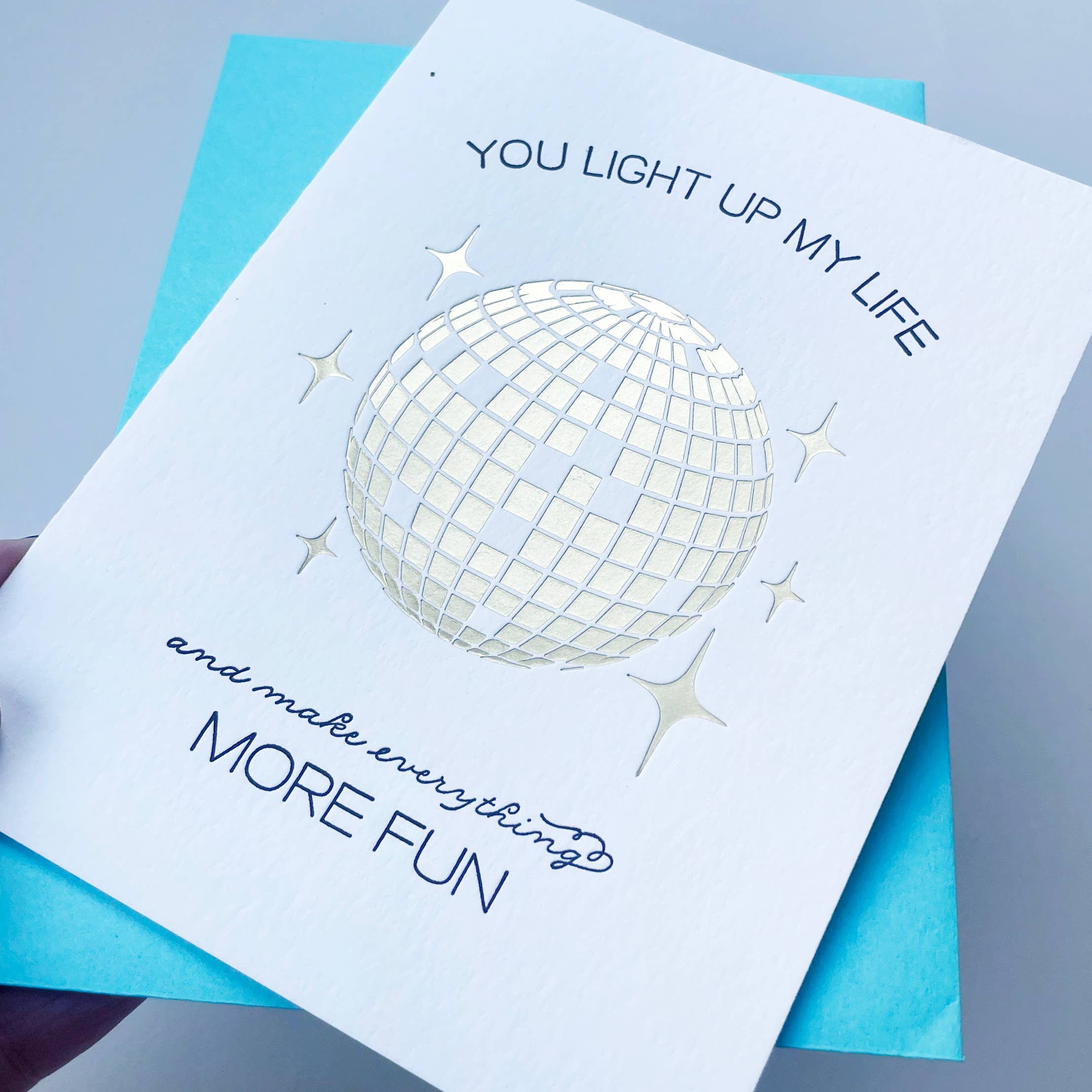 Light Up My Life - Love Friendship and Valentine Anniversary Day Card