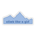 Climb Like A Girl Mountain Sticker