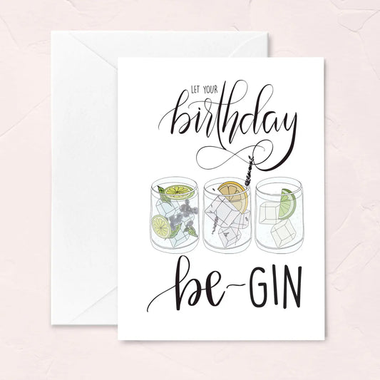 Birthday Be-GIN card