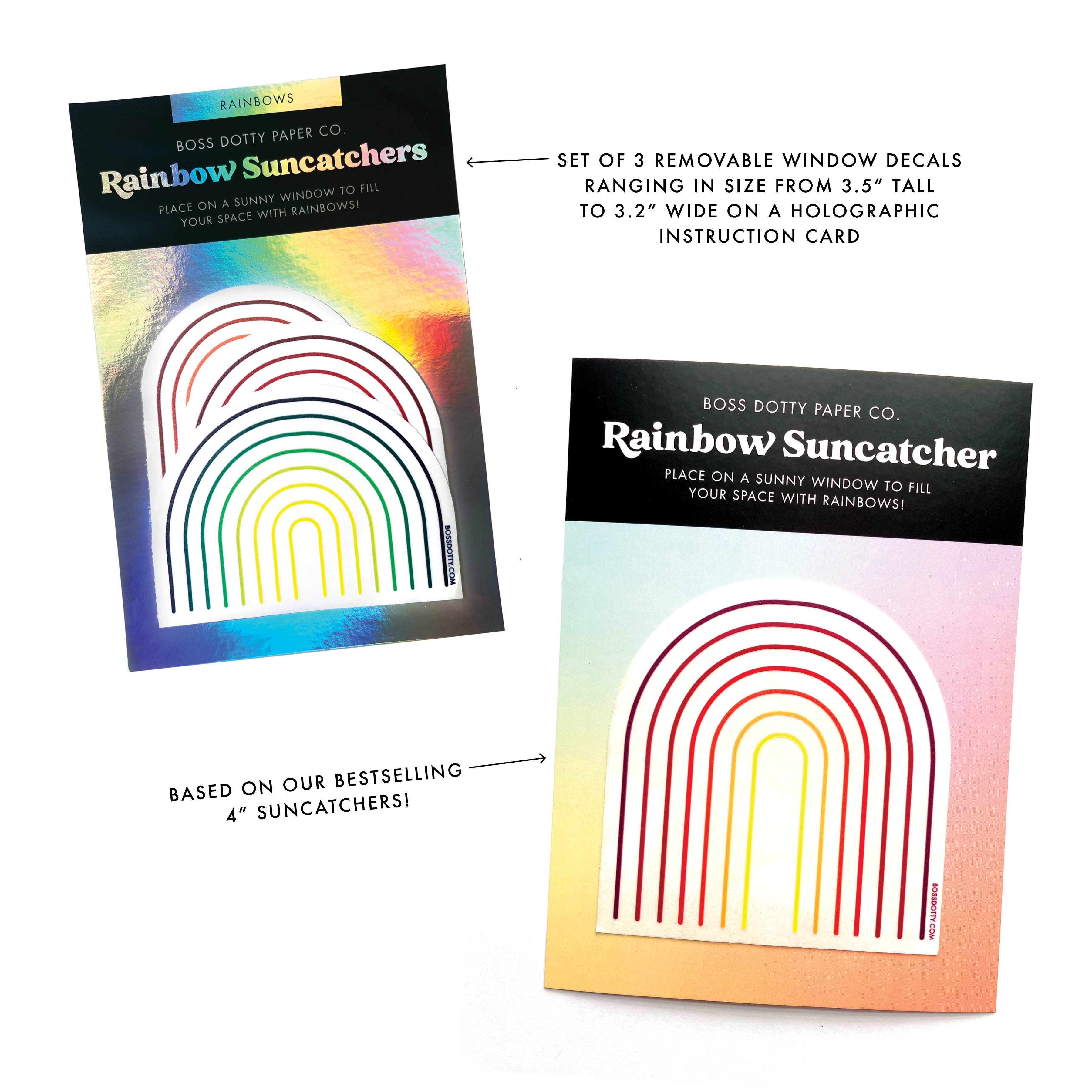 Rainbow Suncatchers Set of 3