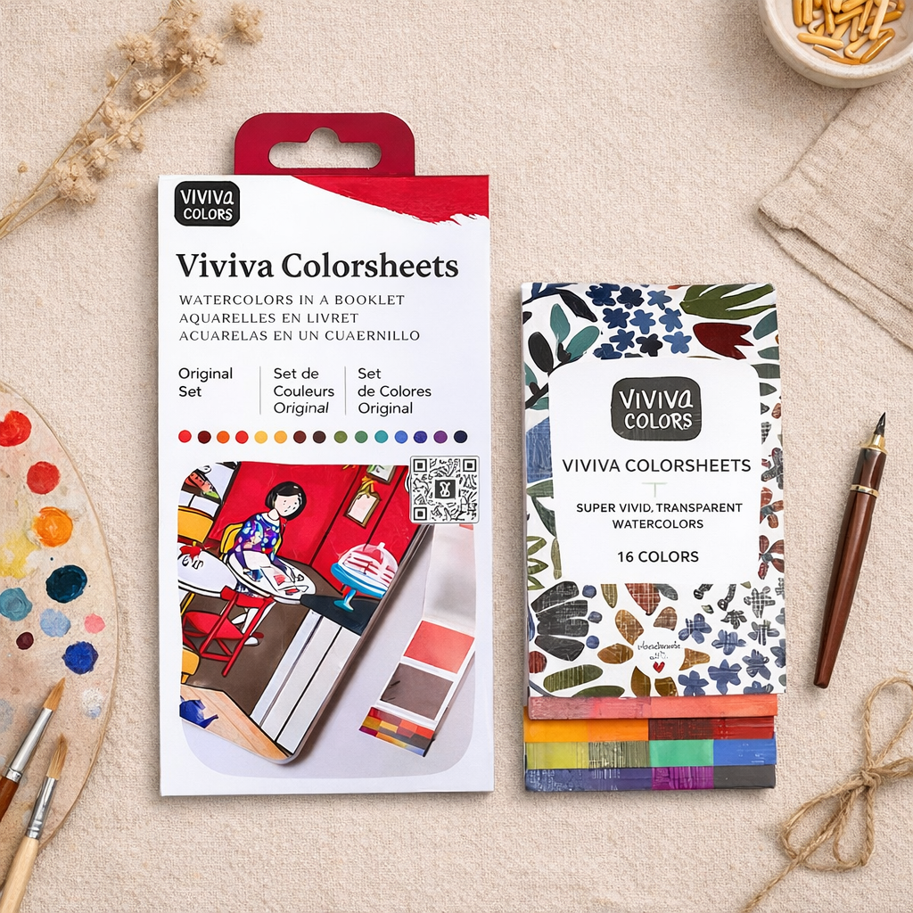 Original Colorsheets - 16 Watercolors | Handmade | Portable