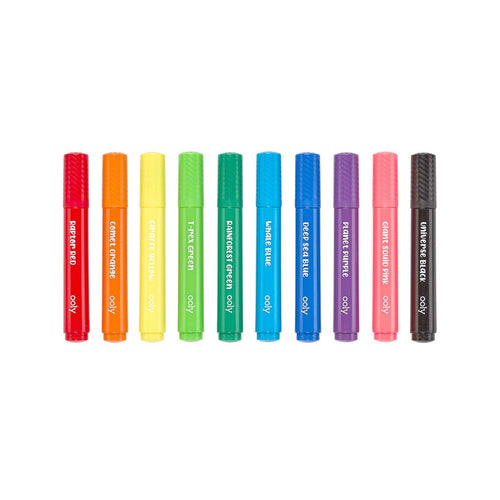 Big Bright Brush Markers - set of 10