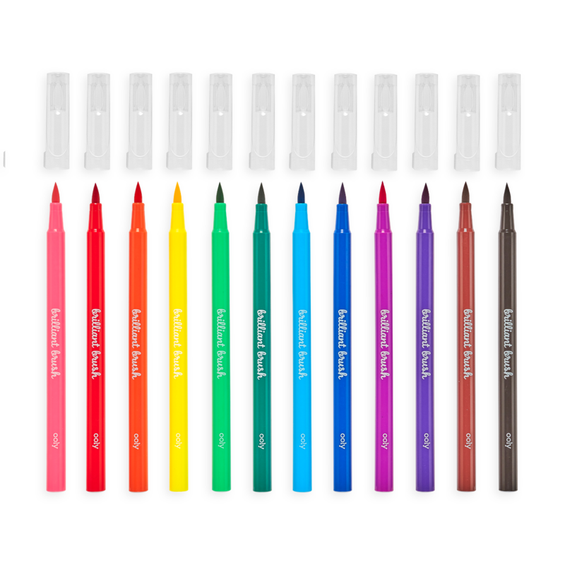 Brilliant Brush Markers- Set of 12