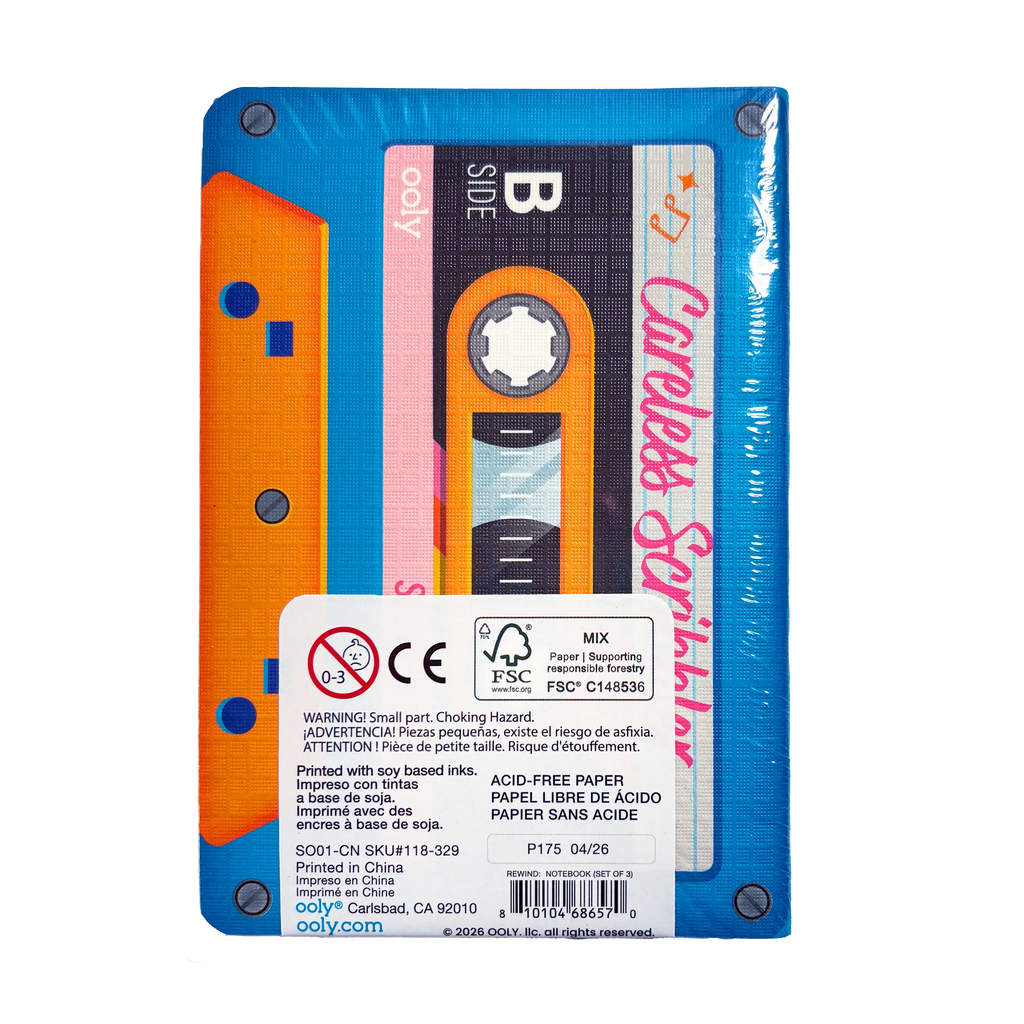 Rewind Retro Mini Notebooks - Set of 3