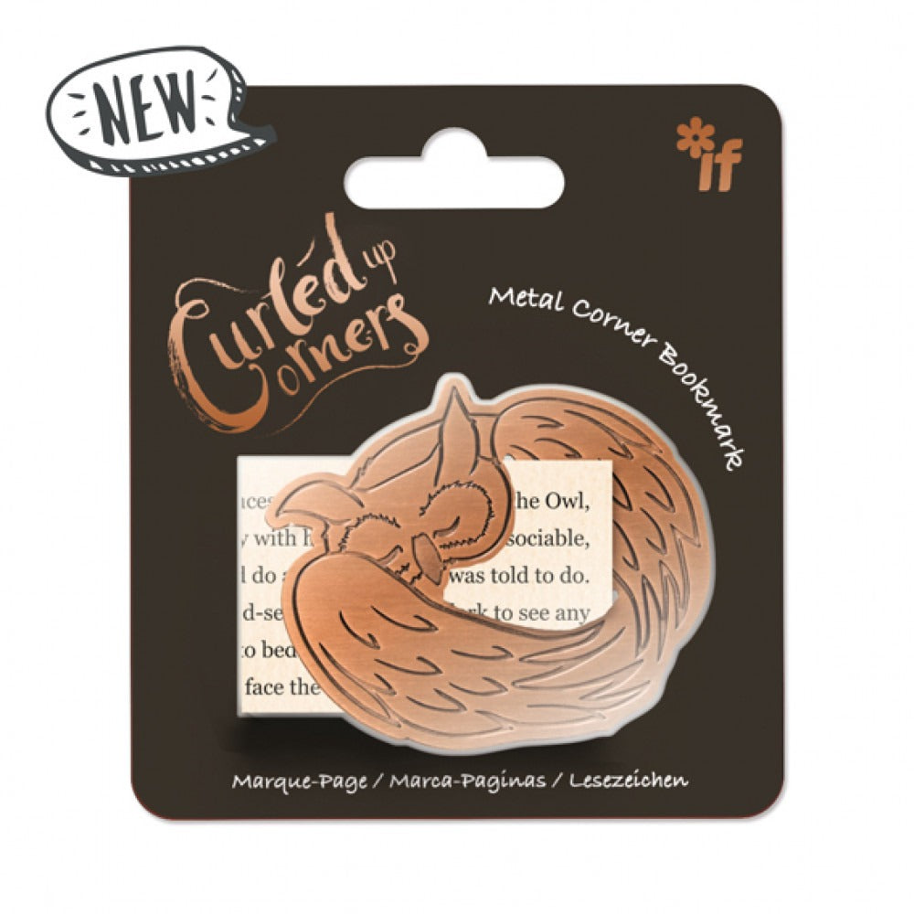 Curled Up Corners Bookmarks- Sleepy Owl