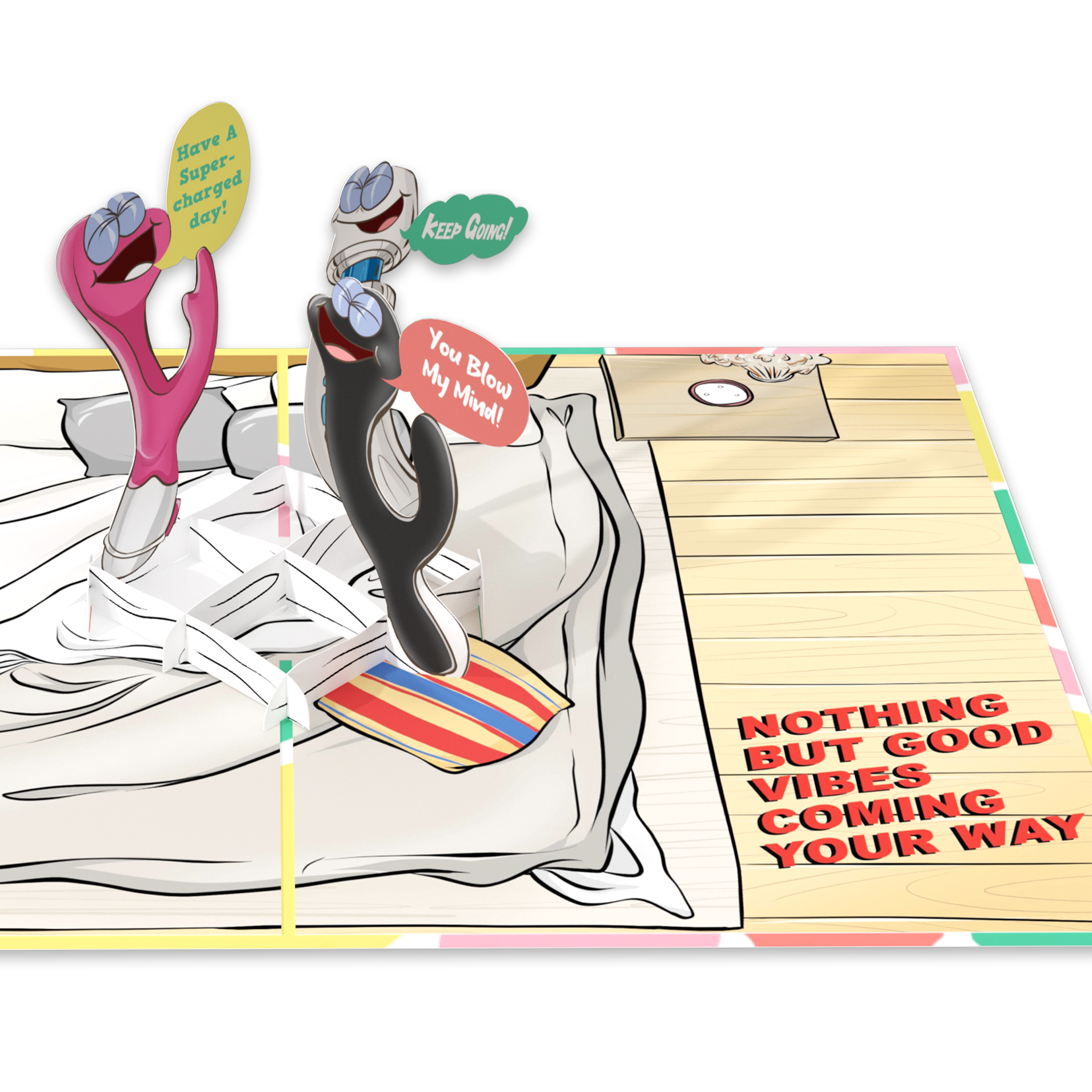 Good Vibes Only 3D Birthday Card