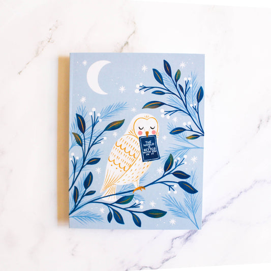 Snowy Owl Card