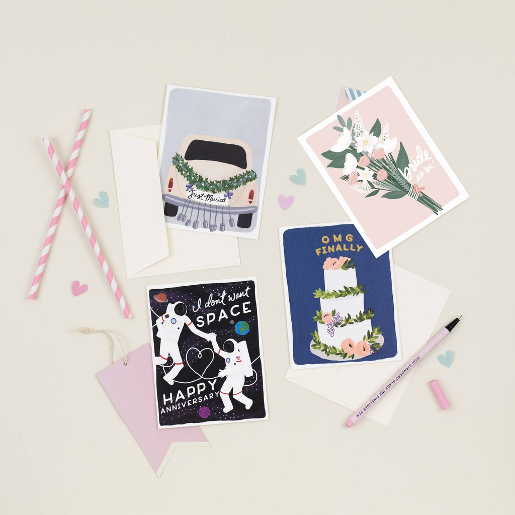 Bride Bouquet Shower Card