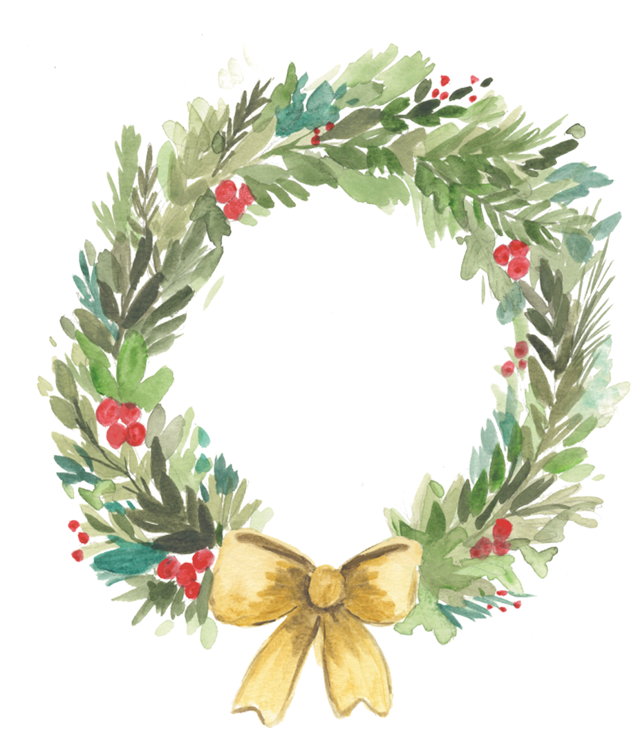 Watercolor Art Kit Holiday Wreath