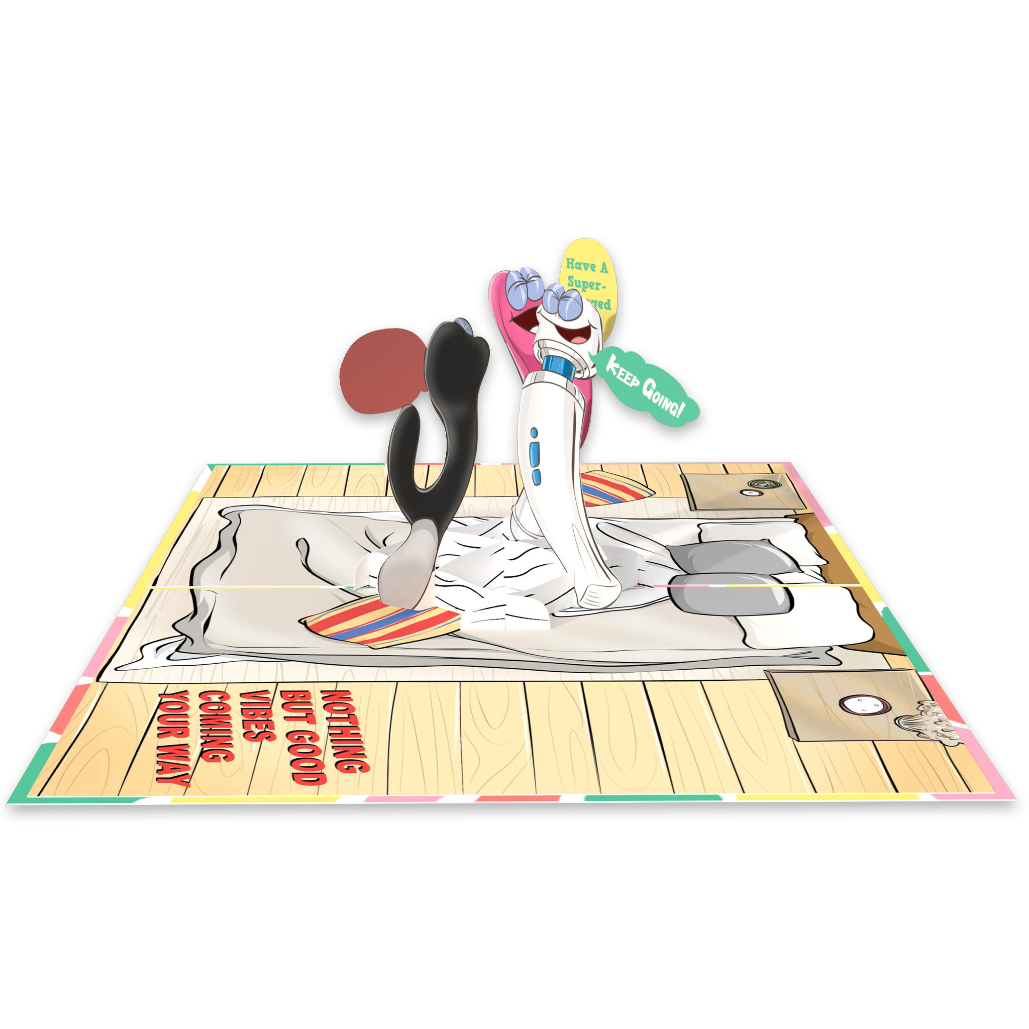 Good Vibes Only 3D Birthday Card